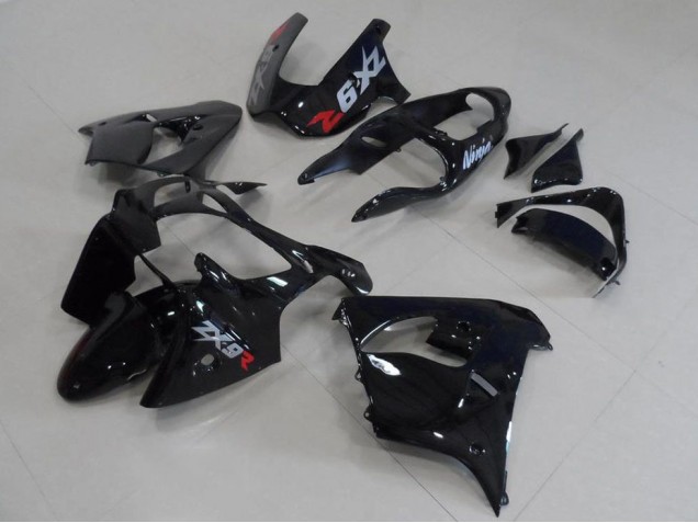 00-01 Black with Grey Decals ZX9R Motorcycle Fairings 00-01 Black with Grey Decals ZX9R Motorcycle Fairings