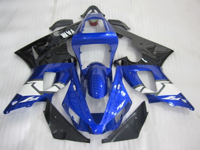 00-01 Blue Black White YZF R1 Motorcycle Fairing 00-01 Blue Black White YZF R1 Motorcycle Fairing