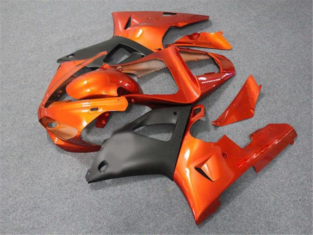 00-01 Orange Black YZF R1 Motorcycle Fairings 00-01 Orange Black YZF R1 Motorcycle Fairings