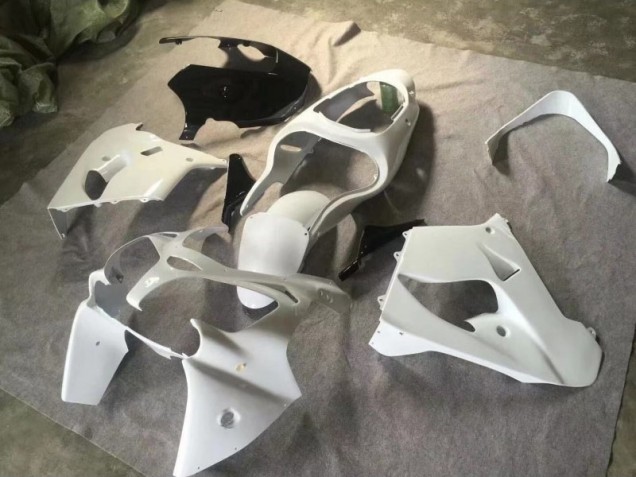 00-01 Pure White Glossy Black ZX9R Motorcycle Fairings 00-01 Pure White Glossy Black ZX9R Motorcycle Fairings