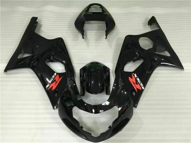 00-02 Black GSXR 1000 Motorcycle Fairings 00-02 Black GSXR 1000 Motorcycle Fairings
