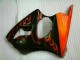 00-02 Black Red Flame ZX6R Motorcycle Fairings
