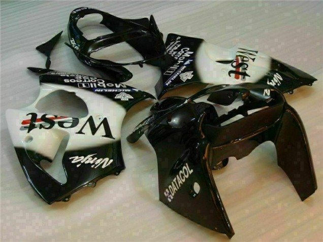 00-02 Black West Ninja ZX6R Motorcycle Fairings
