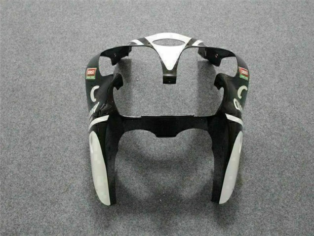 00-02 Black White Eurobet ZX6R Motorcycle Fairings 00-02 Black White Eurobet ZX6R Motorcycle Fairings