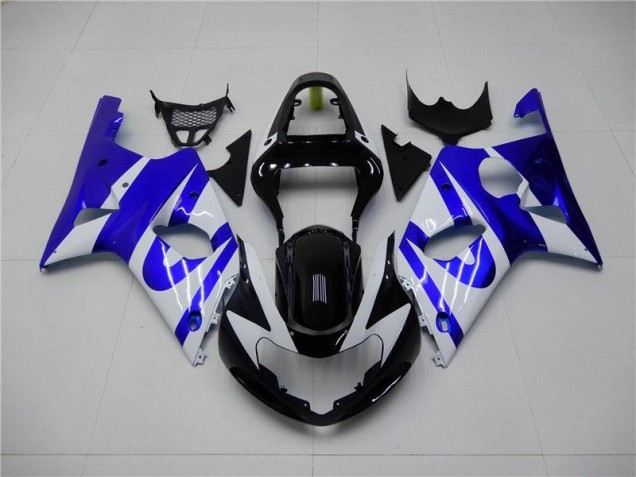 00-02 Blue White GSXR 1000 Motorcycle Fairings 00-02 Blue White GSXR 1000 Motorcycle Fairings