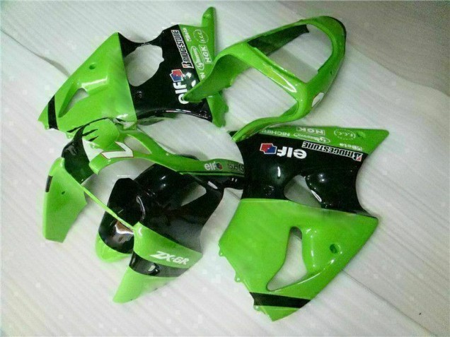 00-02 Green Black ZX6R Full Motorcycle Fairing Kits 00-02 Green Black ZX6R Full Motorcycle Fairing Kits