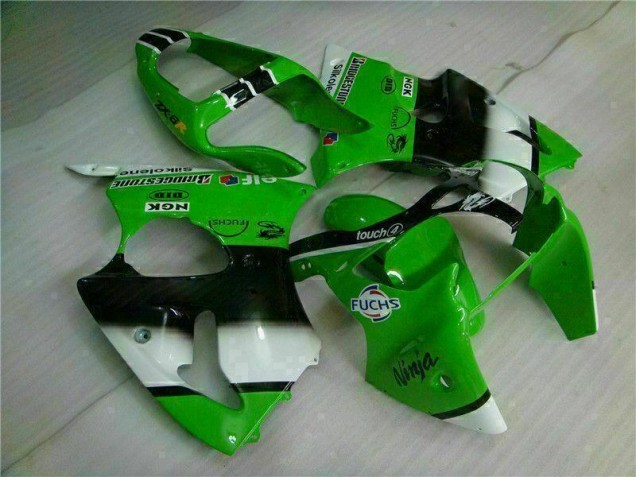 00-02 Green Black ZX6R Motorcycle Fairing & Bodywork 00-02 Green Black ZX6R Motorcycle Fairing & Bodywork