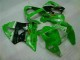 00-02 Green Black ZX6R Motorcycle Fairing