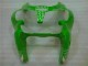 00-02 Green Black ZX6R Motorcycle Fairing