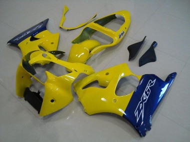 00-02 Yellow Blue ZX6R Motorcycle Fairings