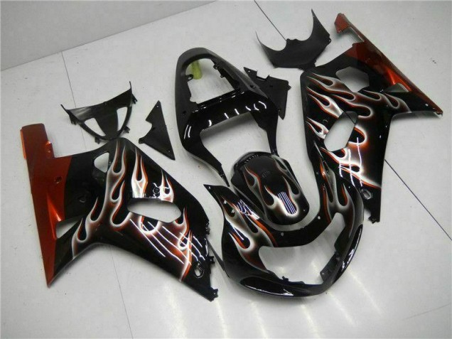 01-03 Black GSXR 600/750 Motorcycle Fairing Kits & Plastic