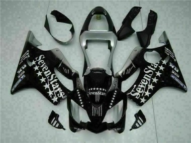 01-03 Black White SevenStarss CBR600 F4i Motorcycle Fairings