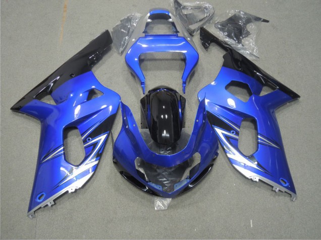 01-03 Blue GSXR 600 Motorcycle Fairings 01-03 Blue GSXR 600 Motorcycle Fairings
