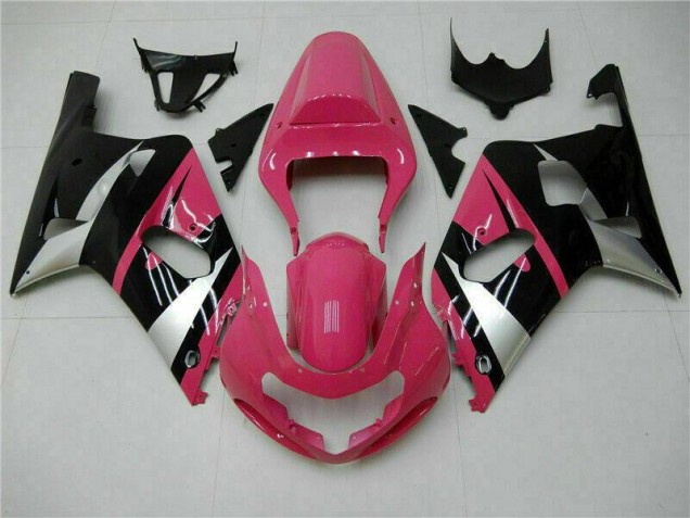 01-03 Pink Black GSXR 600/750 Motorcycle Fairings 01-03 Pink Black GSXR 600/750 Motorcycle Fairings