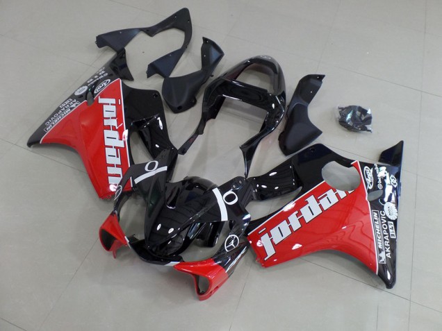 01-03 Red Jordan CBR600 F4i Motorcycle Fairings 01-03 Red Jordan CBR600 F4i Motorcycle Fairings