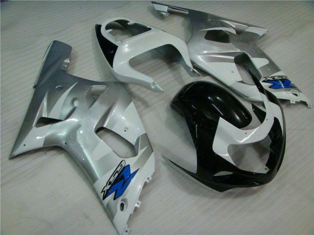 01-03 Silver Black GSXR 600/750 Motorcycle Fairing 01-03 Silver Black GSXR 600/750 Motorcycle Fairing