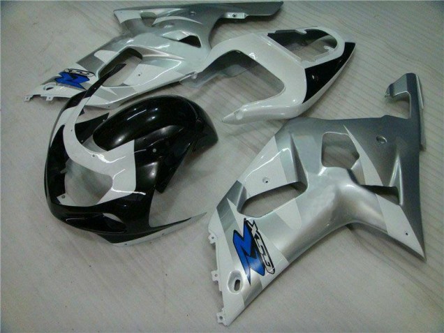 01-03 Silver Black GSXR 600/750 Motorcycle Fairing 01-03 Silver Black GSXR 600/750 Motorcycle Fairing