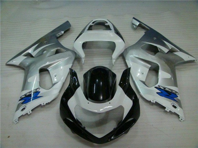 01-03 Silver Black GSXR 600/750 Motorcycle Fairing 01-03 Silver Black GSXR 600/750 Motorcycle Fairing