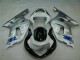 01-03 Silver Black GSXR 600/750 Motorcycle Fairing 01-03 Silver Black GSXR 600/750 Motorcycle Fairing