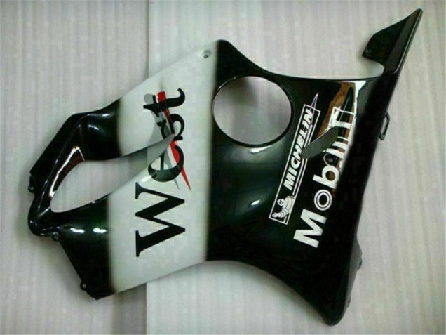 01-03 White Black West CBR600 F4i Motorcycle Fairings 01-03 White Black West CBR600 F4i Motorcycle Fairings