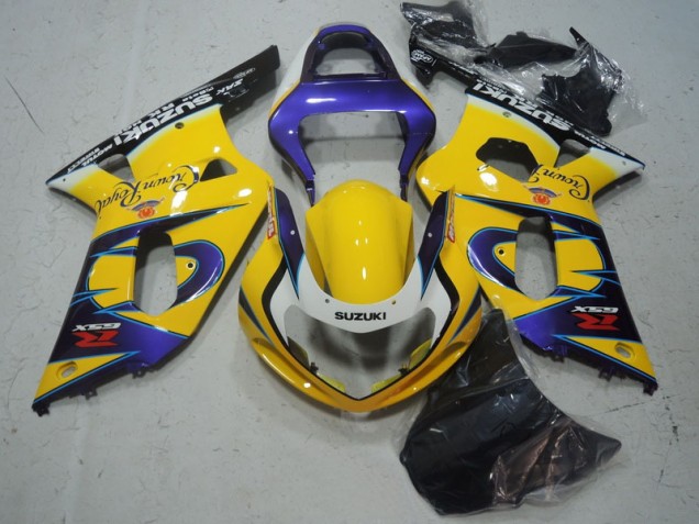 01-03 Yellow Purple GSXR 600 Motorcycle Fairings 01-03 Yellow Purple GSXR 600 Motorcycle Fairings