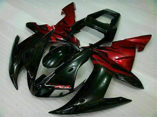 02-03 Black Red YZF R1 Motorcycle Fairing 02-03 Black Red YZF R1 Motorcycle Fairing