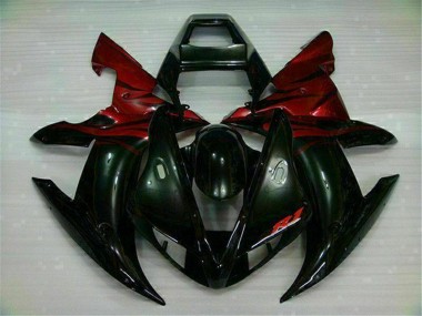 02-03 Black Red YZF R1 Motorcycle Fairing