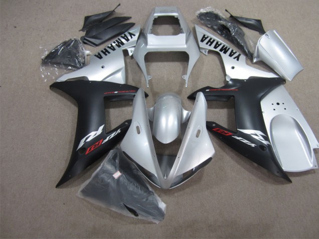 02-03 Black Silver YZF R1 Motorcycle Fairings 02-03 Black Silver YZF R1 Motorcycle Fairings