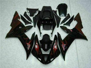 02-03 Black YZF R1 Full Motorcycle Fairing Kits