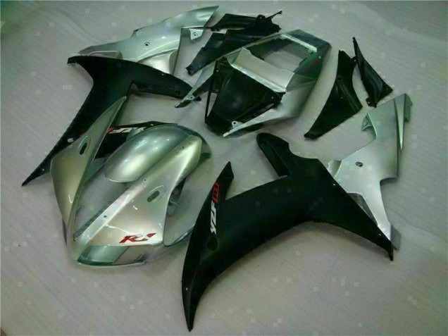 02-03 Silver Black YZF R1 Motorcycle Fairing 02-03 Silver Black YZF R1 Motorcycle Fairing