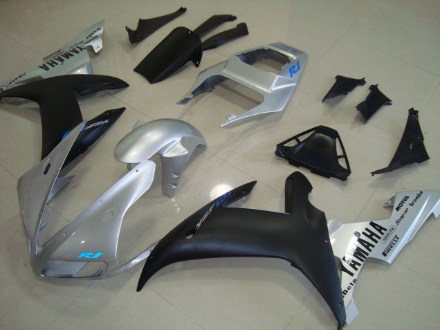 02-03 Silver Blue YZF R1 Motorcycle Fairings 02-03 Silver Blue YZF R1 Motorcycle Fairings