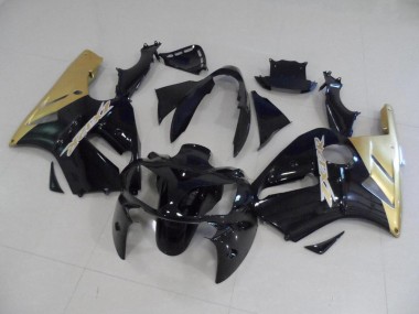 02-06 Black and Gold ZX12R Motorcycle Fairings