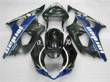 03-04 Black Blue GSXR 1000 Motorcycle Fairings