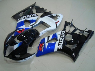 03-04 Black Blue White GSXR 1000 Motorcycle Fairings