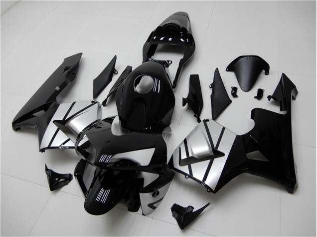 03-04 Black Silver CBR600RR Motorcycle Fairings 03-04 Black Silver CBR600RR Motorcycle Fairings