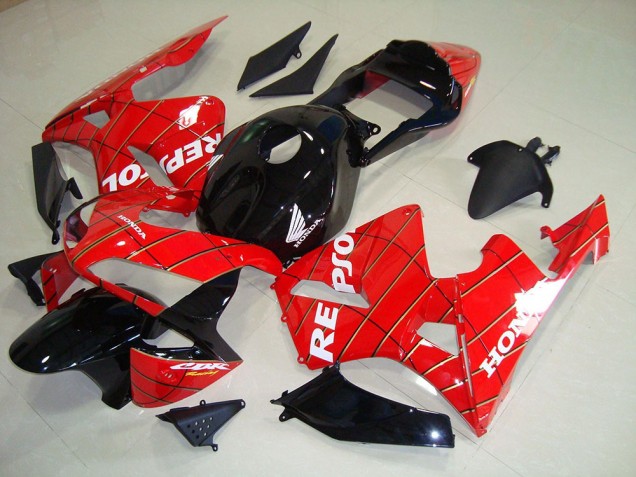 03-04 Black Spider Man Repsol CBR600RR Motorcycle Fairings 03-04 Black Spider Man Repsol CBR600RR Motorcycle Fairings