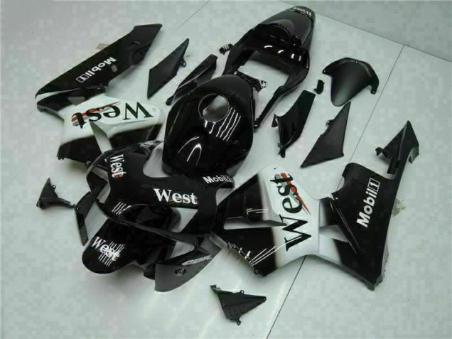 03-04 Black West CBR600RR Motorcycle Fairings 03-04 Black West CBR600RR Motorcycle Fairings