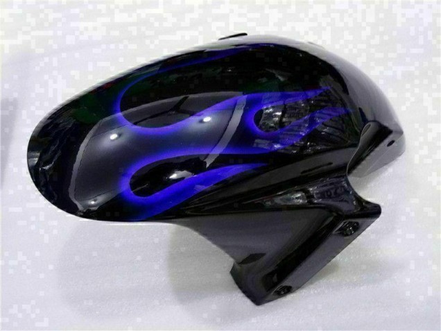 03-04 Black with Blue Flame CBR600RR Motorcycle Fairings 03-04 Black with Blue Flame CBR600RR Motorcycle Fairings