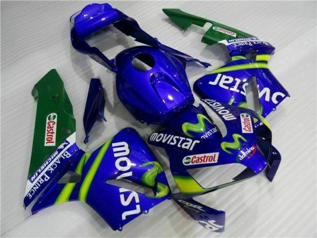 03-04 Blue Green Movistar Castrol CBR600RR Motorcycle Fairings 03-04 Blue Green Movistar Castrol CBR600RR Motorcycle Fairings