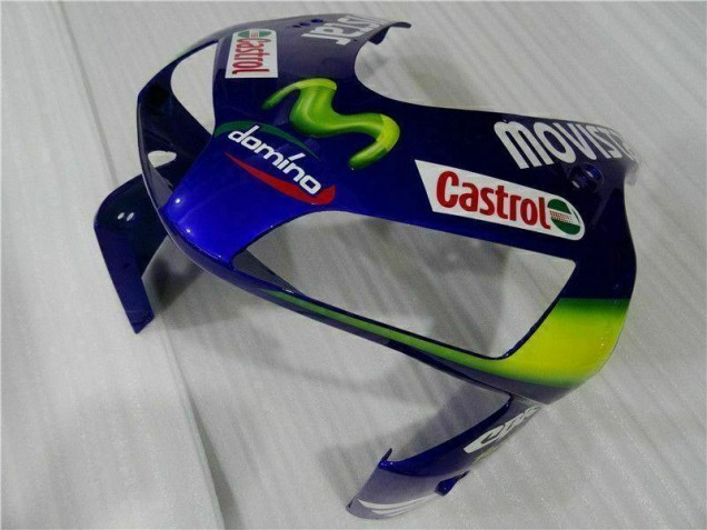 03-04 Blue Green Movistar Castrol CBR600RR Motorcycle Fairings 03-04 Blue Green Movistar Castrol CBR600RR Motorcycle Fairings