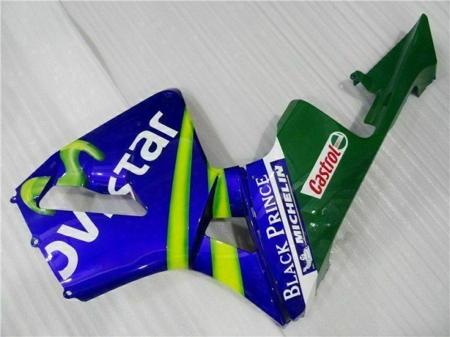 03-04 Blue Green Movistar Castrol CBR600RR Motorcycle Fairings 03-04 Blue Green Movistar Castrol CBR600RR Motorcycle Fairings