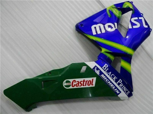 03-04 Blue Green Movistar Castrol CBR600RR Motorcycle Fairings 03-04 Blue Green Movistar Castrol CBR600RR Motorcycle Fairings