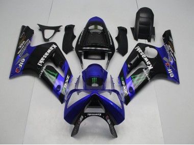 03-04 Blue Monster ZX6R Motorcycle Fairings