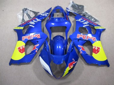 03-04 Blue Red Bull GSXR 1000 Motorcycle Fairings