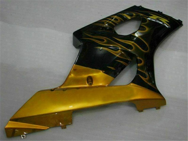 03-04 Gold Black GSXR 1000 Motorcycle Fairings
