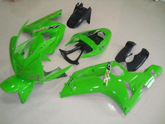 03-04 Green ZX6R Motorcycle Fairings