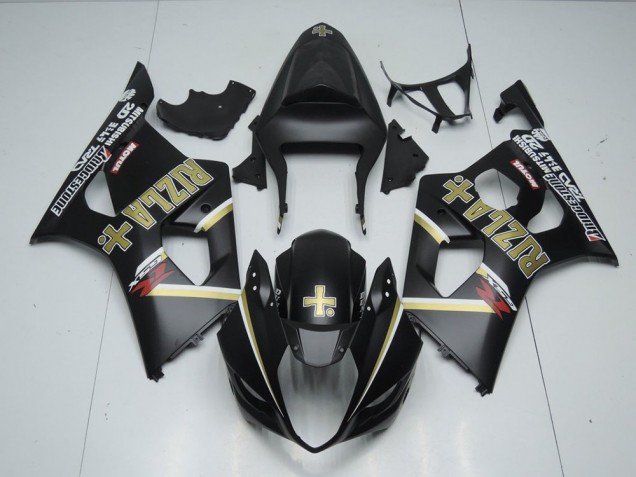 03-04 Matte Black Rizla GSXR 1000 Motorcycle Fairings