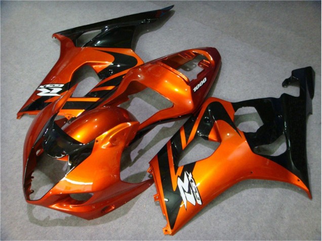 03-04 Orange Black GSXR 1000 Motorcycle Fairings 03-04 Orange Black GSXR 1000 Motorcycle Fairings