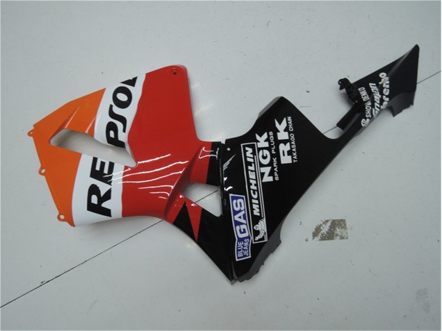 03-04 Orange Red Black Repsol CBR600RR Motorcycle Fairings 03-04 Orange Red Black Repsol CBR600RR Motorcycle Fairings