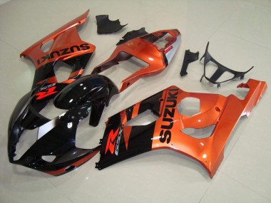 03-04 Orange and Black GSXR 1000 Motorcycle Fairings